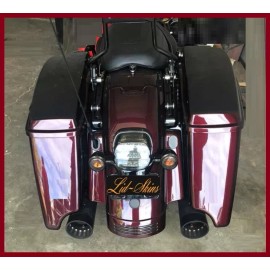 lid skins hard bag lid covers Black carbon Fits 1994-2013 Harley-Davidso