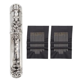 European Vintage Needle Case with Stitching Needles for Hand Crafts Needlework Versatile Lightweight and Portable