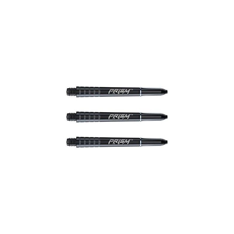 WINMAU Prism Force Solid Black Intermediate Polycarbonate Dart Stems -