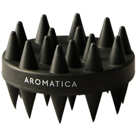 Aromatica Dual Scalp Shampoo Brush, Black, 1 Piece / 아로마티카 듀얼 스칼프 샴푸 브러쉬, 검정, 1개