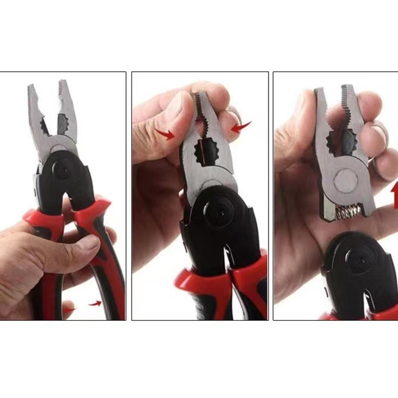 Multipurpose Pliers - Electrician Pliers,Heavy Duty Interchangeable Multifunctional Steel Hand