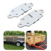 ELITEWILL 2 Sets Trailer Wood Panel Sides Straight Brackets, Latch