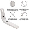 Strong Shelf Bracket Reinforced 150x125mm White Pack of 2 EAI