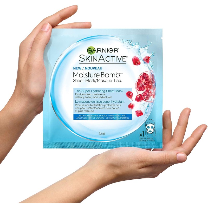 Garnier SkinActive Super Hydrating Sheet Mask, Hydrating, 1.08 Ounce