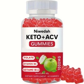 Apple Cider Vinegar Gummies Formulated to Support Normal Energy Levels & Gut Health - Supports Digestion:_red (color)_1pcs