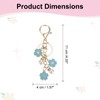 PATIKIL Flower Keychain Charm, Cherry Blossom Enamel Key Chain Cute