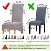 Oversize Dining Room Chair Covers Set of 2, XL Slipcover