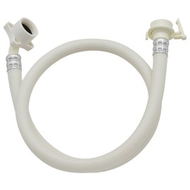 AMZTOP GAONA(ガオナ) Yatamon Curtis Automatic Washing Machine Water Supply Hose, 1.5m, No Screw-Fixed Joint (One-Touch Connection, Leak-Proof, Easy Installation) GA-LC004 White