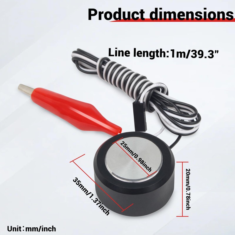 CNCTOPBAOS CNC Router Z-Axis Tool Setting Touch Probe with 2