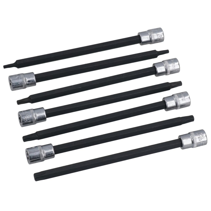 Extra Long Torx Star Impact Bit Sockets T10 – T40