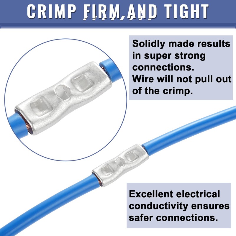 460PCS Non Insulated Butt Connectors Kit, Sopoby Butt Splice Connectors,