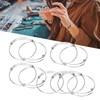 10Pcs Stainless Steel Bangle 1.6mm Adjustable Expandable Coil Bracelet DIY