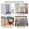 5.3FT Wall/Floor-Mounted Ladders for Home, Basement Window Well Egress Exit