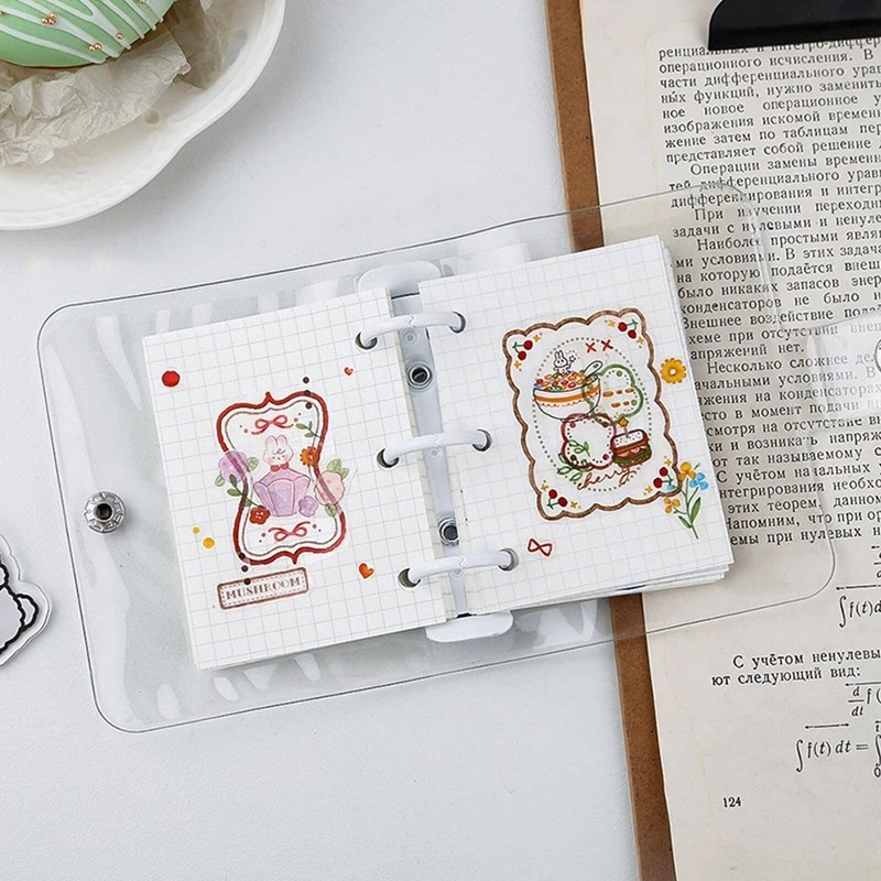 Personal Notebook, Notepad, Mini Organizer, Pocket Size, PVC Clear Material,