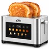 KOK 2 Slice Touch Screen Toaster, Stainless Steel Smart Toaster