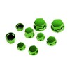 MAD HORNETS 30pcs Motorcycle Green Plastic Hexagon Socket Screw Covers