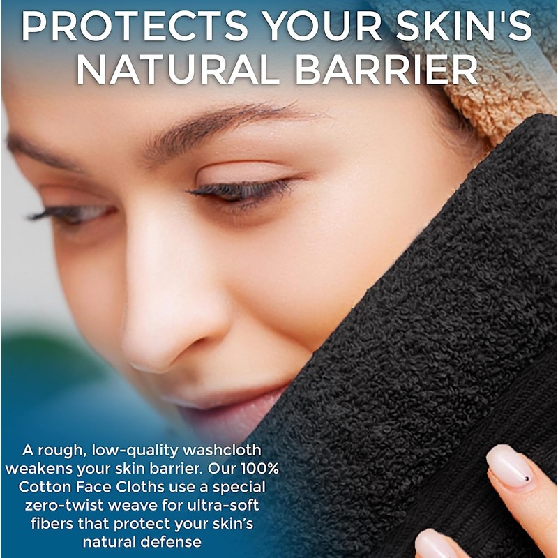 Towelogy® Luxury Flannel Face Cloth | Ultra Soft 100% Cotton