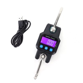 Glomora Digital LED Crane Scale 300kg/600lbs - Handheld Mini Hanging Scale with Durable Plastic Shell, for Farm Hunting Fishing Garage