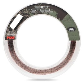 Fox Soft Steel Fleck Camo Leader 100 m Leader Cord Diameter / Load Capacity: 0.60 mm / 20.5 kg / 45 lb