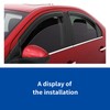 Gldifa Smoke Sun/Rain Guards Wind Deflector Compatible with 2001-2005 Honda