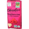 Chocolove Xoxo Raspberries In Dark Chocolate Bar -- 3.1 Oz