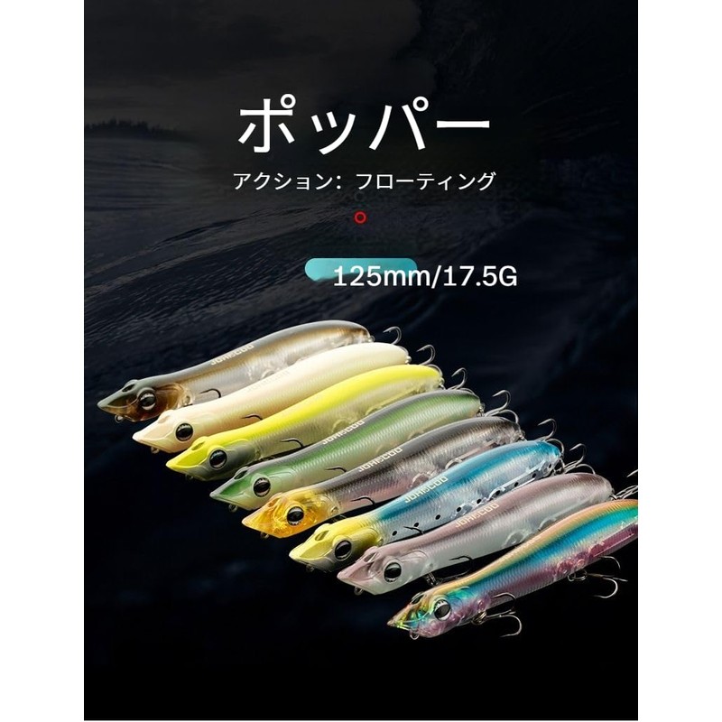 HI-SYINDY Floating Popper Lure, 4.9 inches (125 mm) / 0.6
