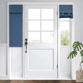 HOMEIDEAS Sidelight Curtains for Front Door, Side Door Window Curtains, Front Door Curtains for Small Window, Privacy Door Shades Thermal Insulated Door Window Covering, 1 Panel, W12 X L40, Dark Teal