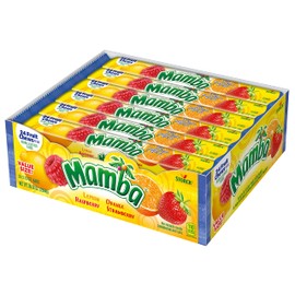 Mamba Fruit Chews Candy, 3.73 ounces, 24 Pieces (Pack of 24)