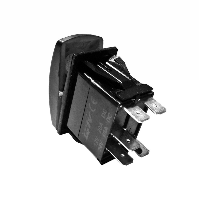 STV Motorsports Laser Backlit Blue Rocker Switch Windshield Wiper 20A