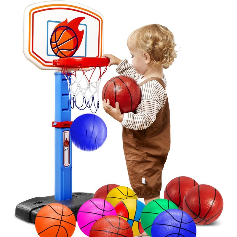 ABAJI Mini Basketballs Red 2 PCS 5" Set with Random