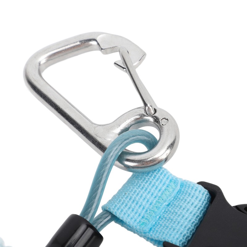 Spring Coiled Diving Hook Stainless Steel Double End Snap Clip