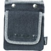 TRUSCO TDC-F202 Denim Flat Case with Lid, Black
