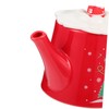 WOONEKY Christmas Teapot and Cup Set Ceramic Teaware Xmas Elements