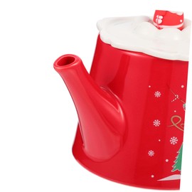 WOONEKY Christmas Teapot and Cup Set Ceramic Teaware Xmas Elements Holiday Present for Family