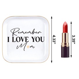 Jewelry Dish Tray Ceramic Trinket Dish and Daughter Rings Birthday Gifts from Daughter Birthday Gifts for in Law I Love You Remember Me