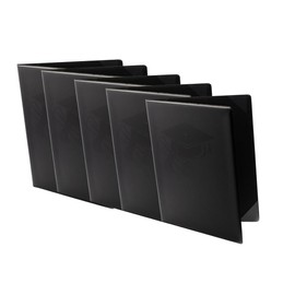 Diploma Cover, 8.5 x 11, Certificate Holder for Letter-Sized Award (Portrait, Black)