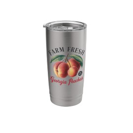 Farm Fresh Georgia Peaches Hand Picked Stainless Steel Insulated Tumbler