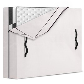 HOMESURE Mattress Bags for Storage & Moving - Heavy Duty, Strong Zipper Closure - Semi-Transparent, Twin XL