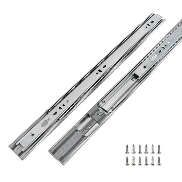 LONTAN 2 Pairs Soft Close Drawer Slides 14 Inch Heavy