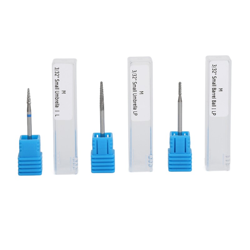 6pcs Cuticle Clean Nail Drill Bits Set Dead Skin Removal
