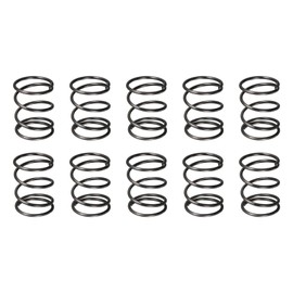 DTGN 1.2x15x20mm(DxODxL) Compression Spring - 10Pack - Good for Machinery - Spring Steel Extension Spring - Black