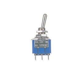 DIAO79NI 3 Way SPDT Guitar Mini Toggle Switch 6 Pin ON/Off/ON Selector, Blue (Set Of 3)