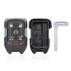 MACHSWON Smart Black 6 Buttons Car Replacement Keyless Remote Key