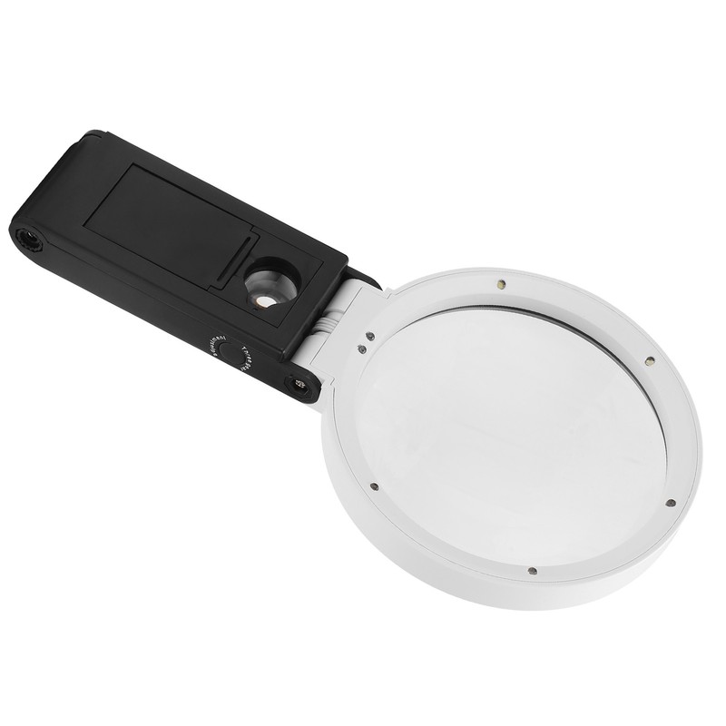 TH‑7018‑C Magnifying Glass Portable Folding Reading Magnifier with LED Light