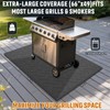 66" x 49" Heavy Duty Grill Mat for Outdoor Grill,