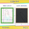Icona Bay 8x10 inch Green Solid Wood Photo Frame Pizzazz