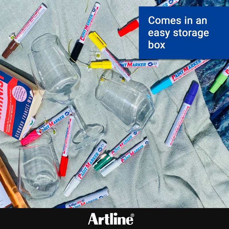 Artline Paint Markers, Industrial Pro Use, For Any Surface, Permanent