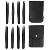 8 Pieces Eyebrow Tweezers, Stainless Steel Eyebrow Curler, Eyelash Tools,