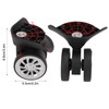 One Pair Suitcase Casters, Premium Nylon Luggage Wheels, with Multiple
