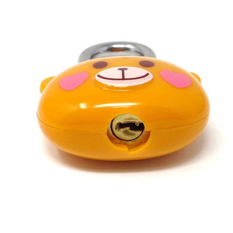 Honbay Cute Cartoon Animal Padlock Mini Brown Bear Padlock Lock